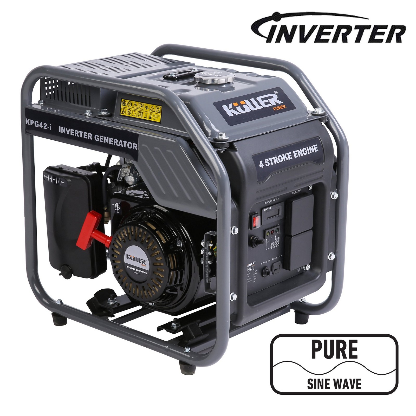 4200W Inverter Generator Pure Sine Wave SinglePhase Petrol DC Output
